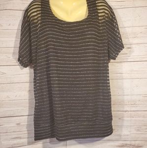 Maurices Striped Shimmery Top